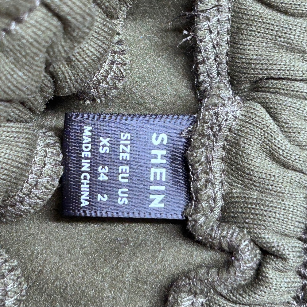 NWOT SHEIN Green‎ Sweat Pants XS (2) - Picture 6 of 6